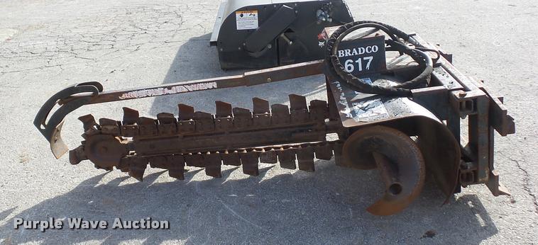 image for item L4551 Bradco 617 skid steer trencher