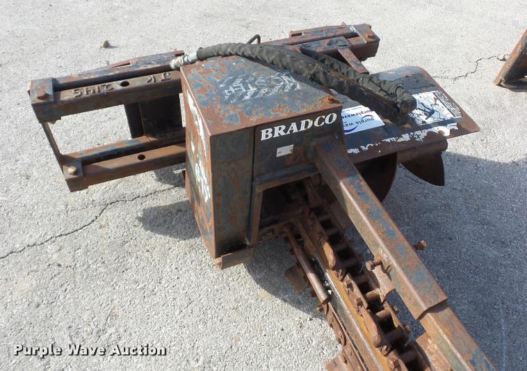 image for item L4551 Bradco 617 skid steer trencher