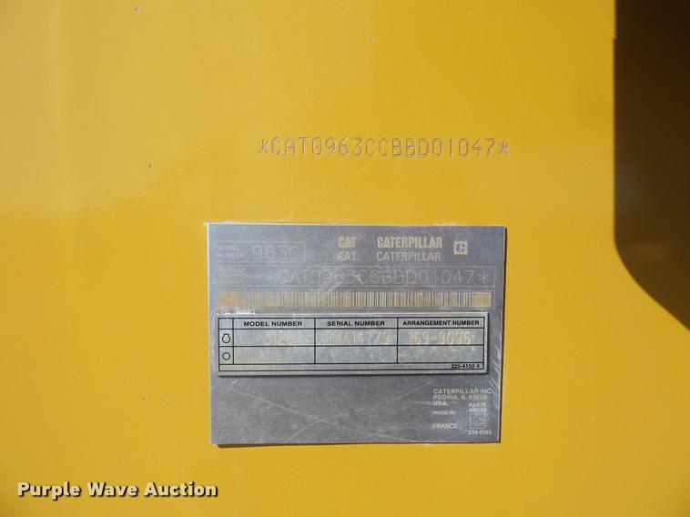 image for item L4679 2004 Caterpillar 963C track loader