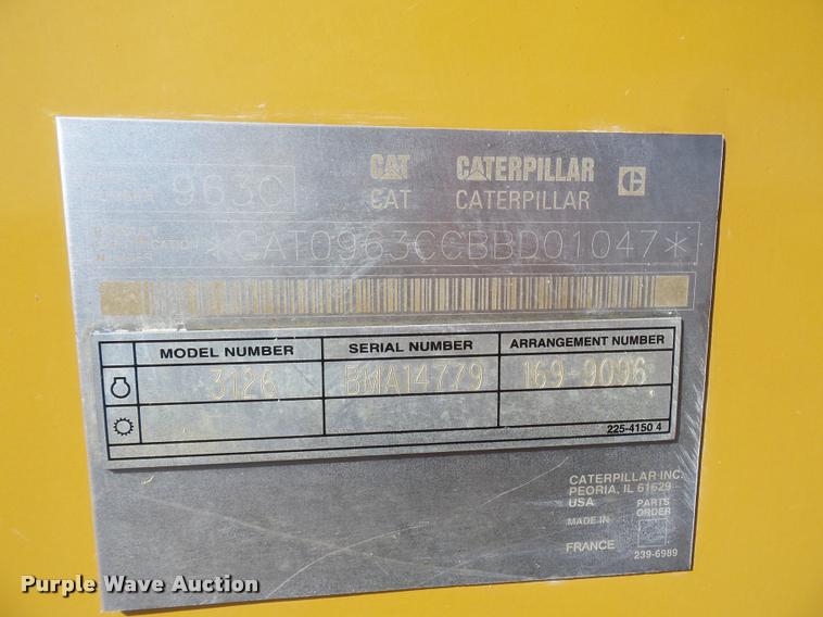 image for item L4679 2004 Caterpillar 963C track loader