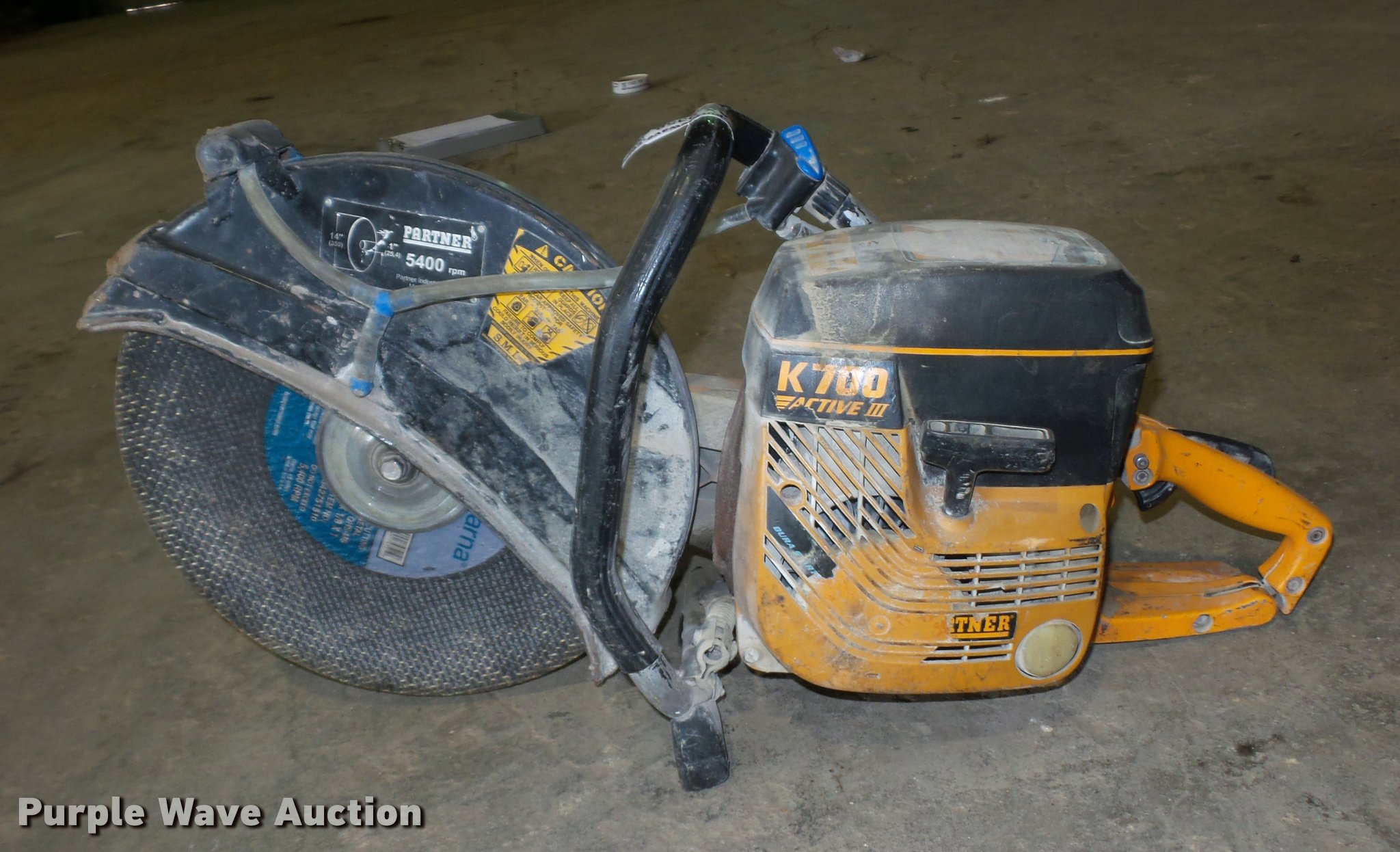 Partner K700 quickie saw in Greenwood, MO Item AX9358 sold Purple Wave