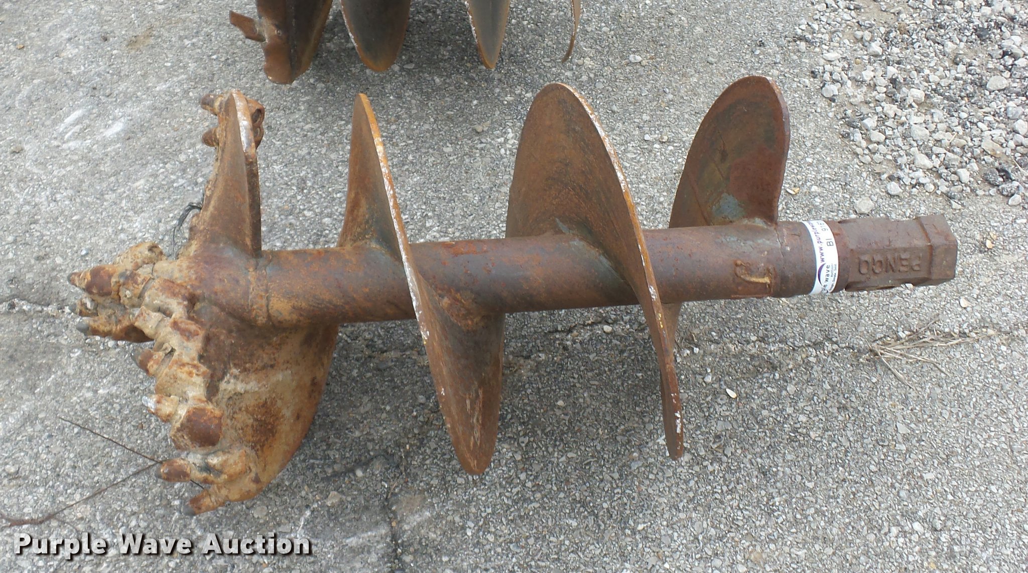 18" auger rock bit in Greenwood, MO Item BI9161 sold Purple Wave