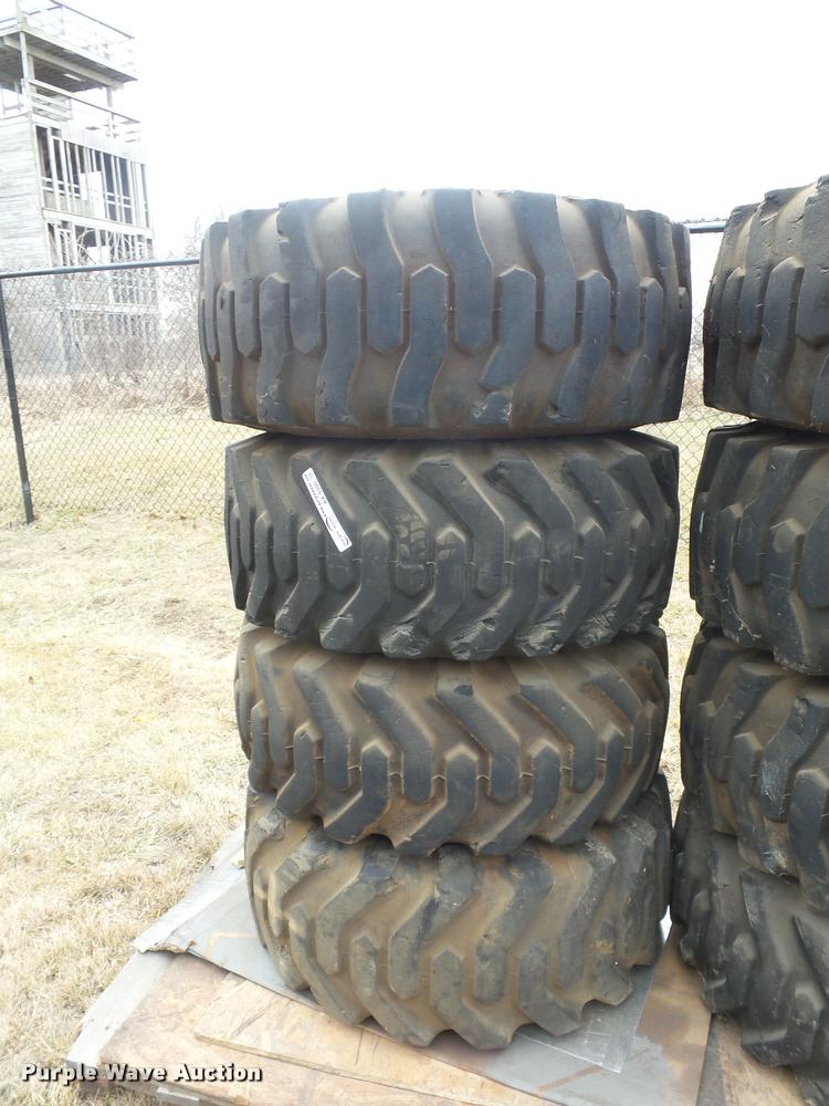 image for item AX9300 (4) 15-19.5 foam filled tires