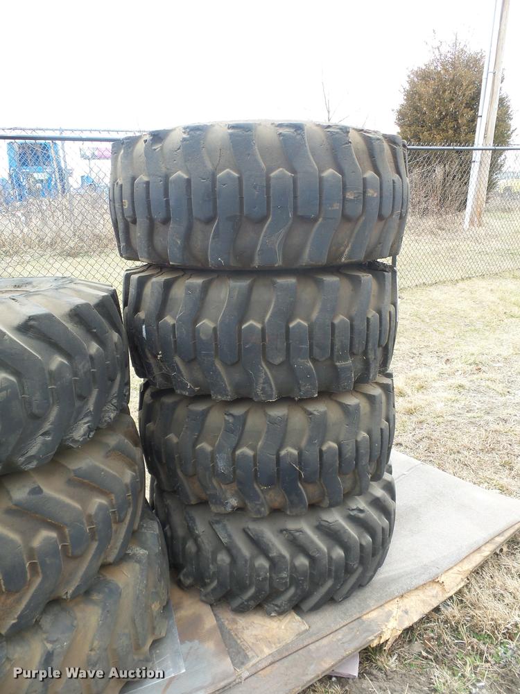 image for item AX9301 (4) 15-19.5 foam filled tires