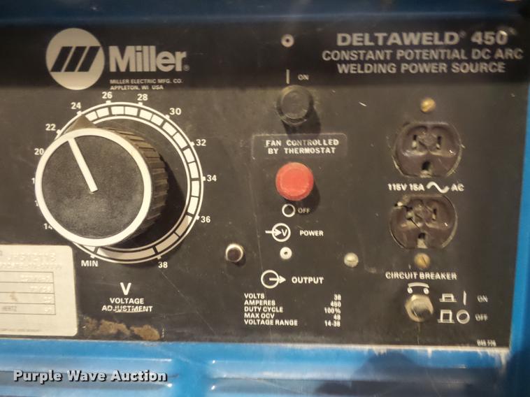 image for item AX9305 Miller Deltaweld 450 welder