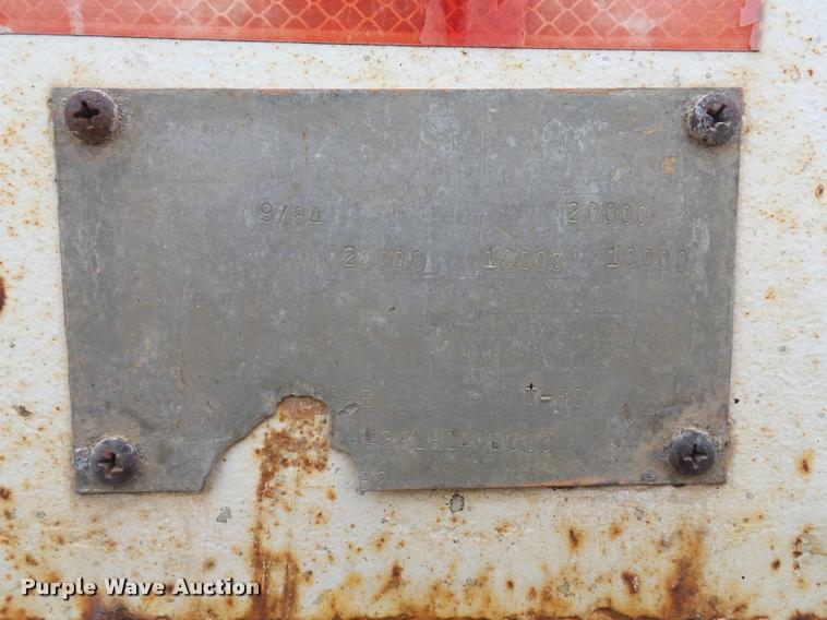 image for item BI9145 1984 Belshe T-8G equipment trailer