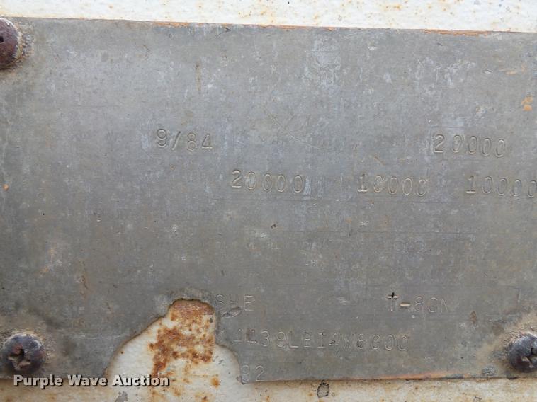 image for item BI9145 1984 Belshe T-8G equipment trailer