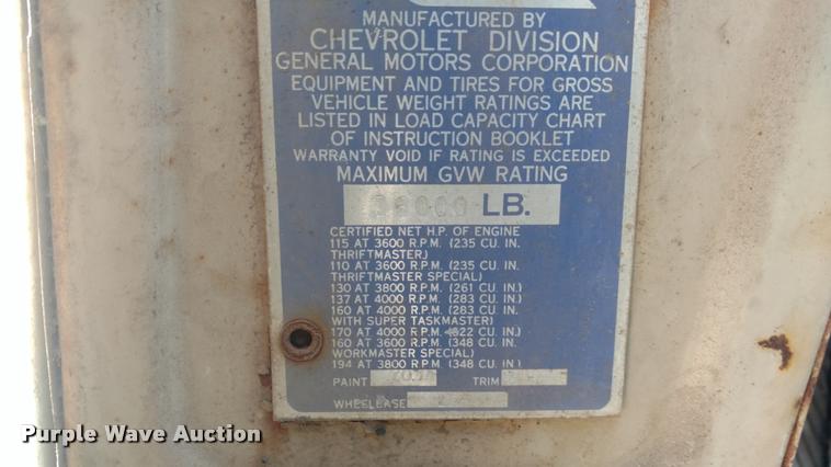 image for item BU9926 1959 Chevrolet Viking 60 grain truck