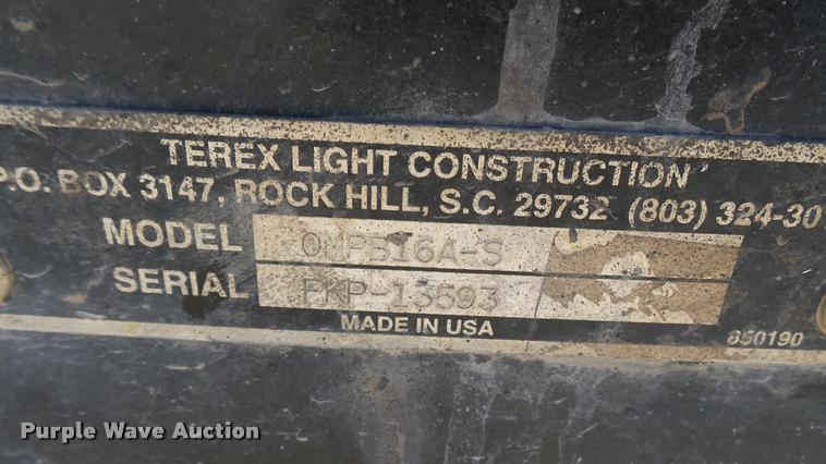 image for item CB9537 Terex Morrison OMPB16A-S concrete buggy