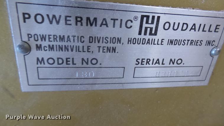 image for item CB9561 Powermatic 180 planer