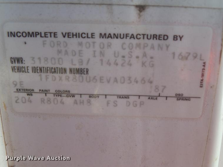 image for item CB9823 1984 Ford LN8000 service truck
