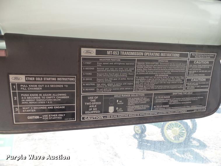 image for item CB9824 1987 Ford LN8000 dump truck