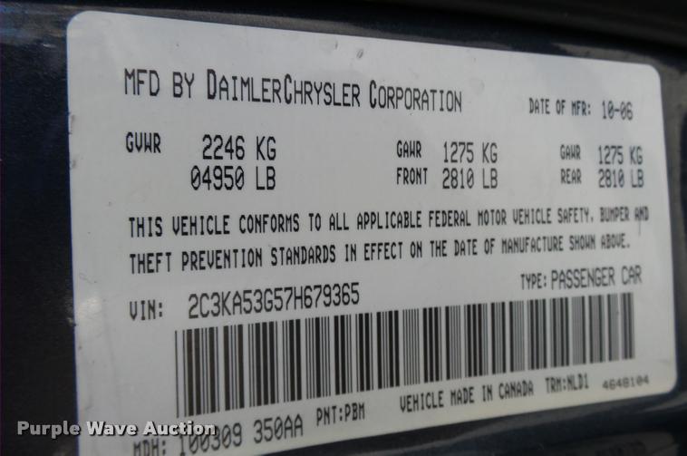 image for item CC9081 2007 Chrysler 300 Limited