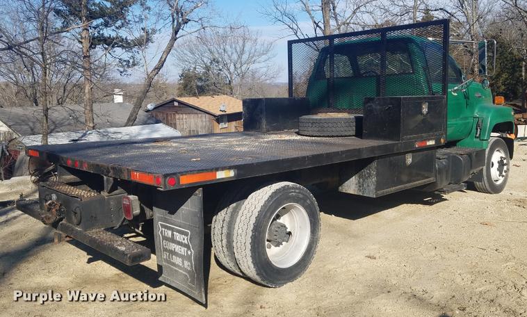image for item DB1510 1990 GMC TopKick flatbed truck
