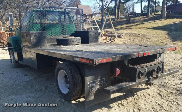 image for item DB1510 1990 GMC TopKick flatbed truck