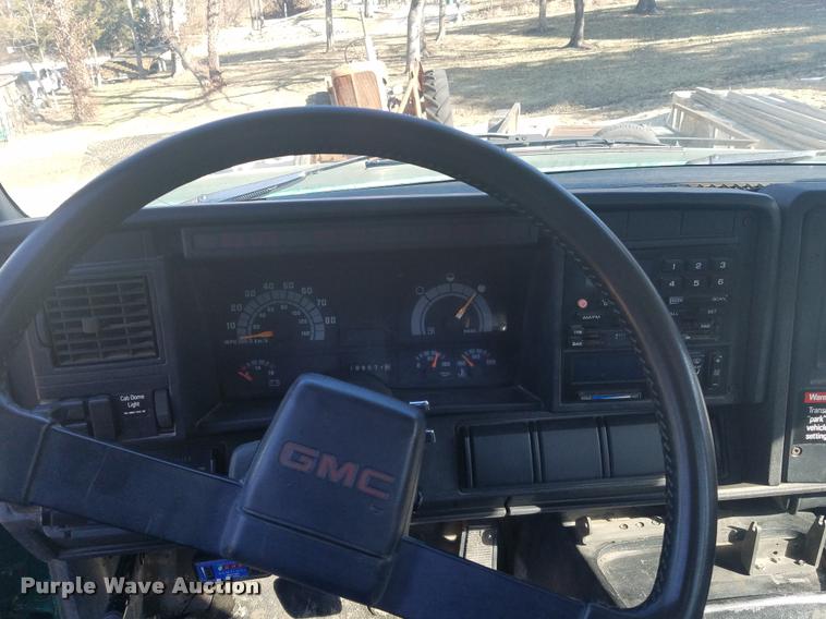 image for item DB1510 1990 GMC TopKick flatbed truck