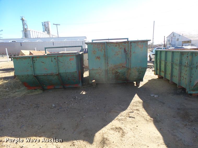 image for item DB1917 (4) steel trash containers