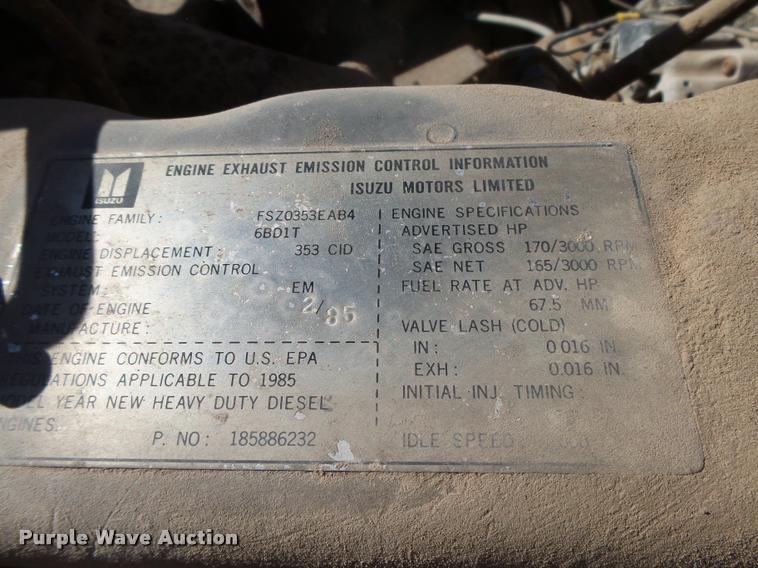 image for item DB1918 1985 GMC W7R042 refuse truck