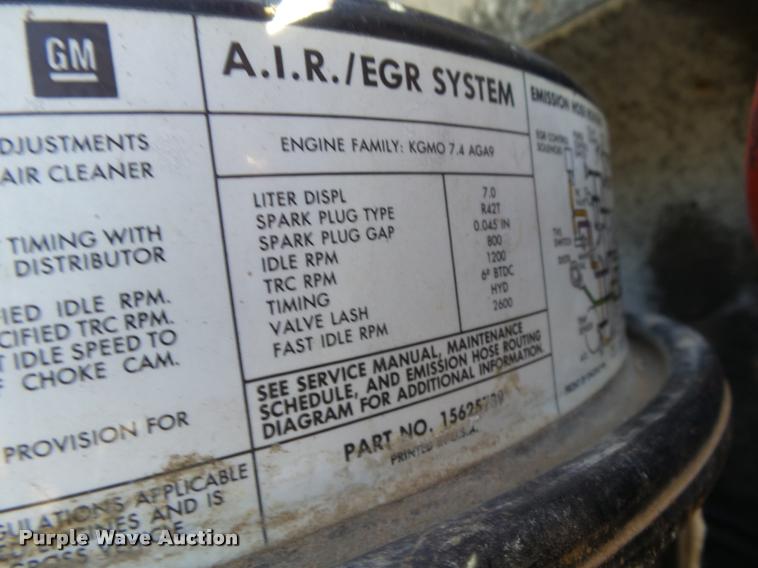 image for item DB1934 1989 Chevrolet Kodiak digger derrick truck