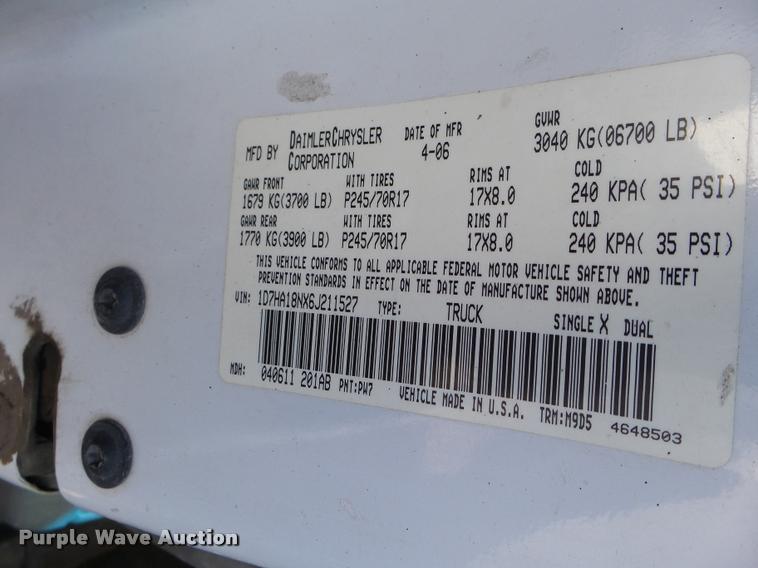 image for item DB2340 2006 Dodge Ram 1500 SLT Quad Cab pickup truck