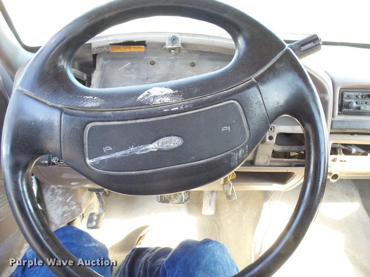 image for item DB2343 1997 Ford F350 XL flatbed pickup truck