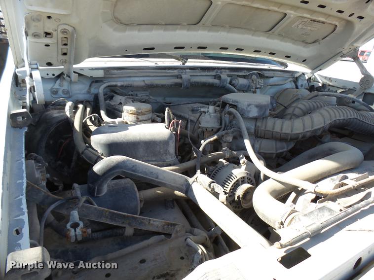 image for item DB2343 1997 Ford F350 XL flatbed pickup truck