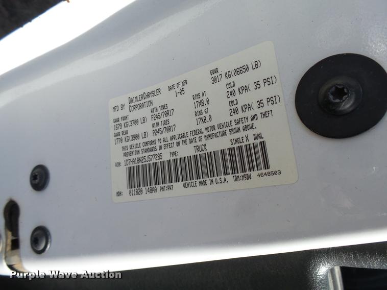 image for item DB2345 2005 Dodge Ram 1500 Quad Cab pickup truck