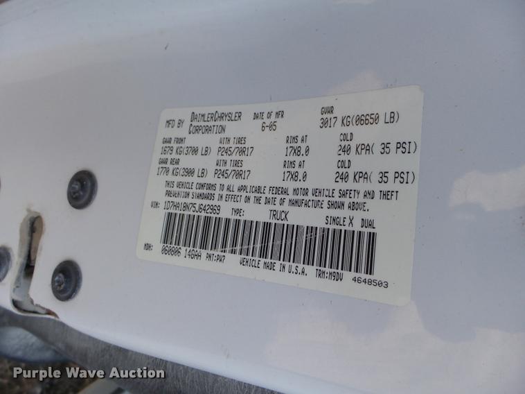 image for item DB2350 2005 Dodge Ram 1500 Quad Cab pickup truck