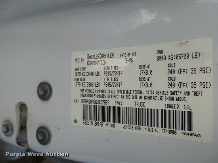 image for item DB2351 2006 Dodge Ram 1500 Quad Cab pickup truck