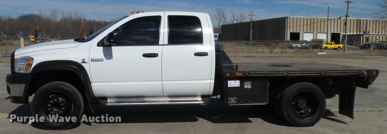 image for item DB2421 2008 Dodge Ram 5500 Quad Cab flatbed truck