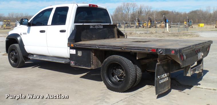 image for item DB2421 2008 Dodge Ram 5500 Quad Cab flatbed truck