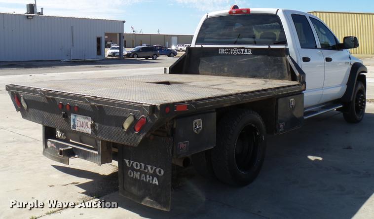 image for item DB2421 2008 Dodge Ram 5500 Quad Cab flatbed truck