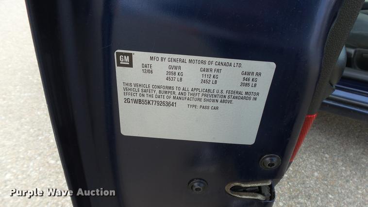 image for item DB3797 2007 Chevrolet Impala LS