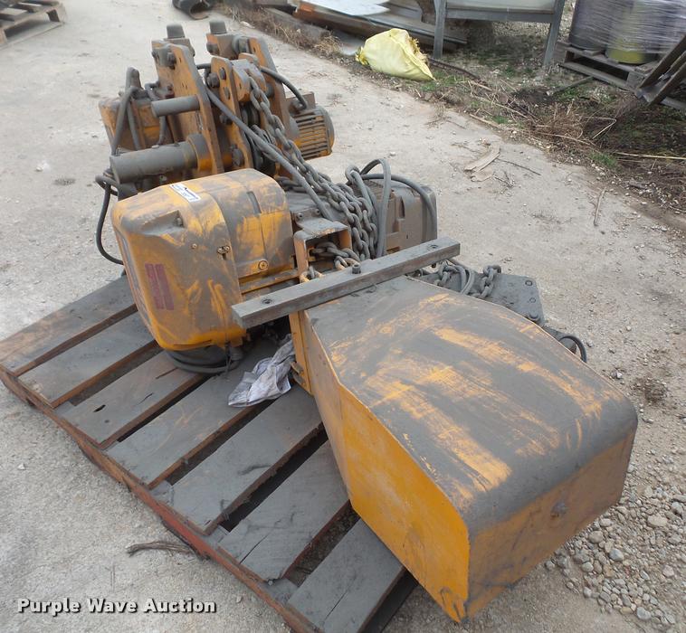 image for item DC9077 Harrington hoist with dolly