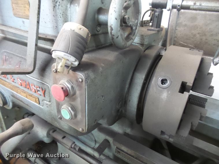 image for item DC9129 Warner & Swasey No. 4 metal lathe