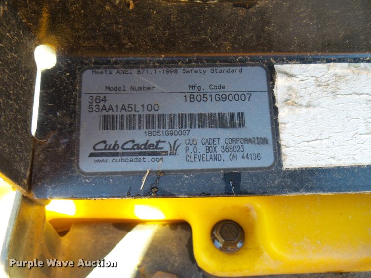 image for item DG9599 Cub Cadet 3642 ZTR lawn mower