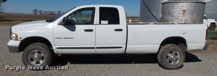 image for item K3367 2005 Dodge Ram 2500 Quad Cab pickup truck