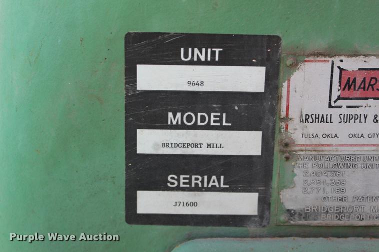 image for item L3025 Bridgeport mill