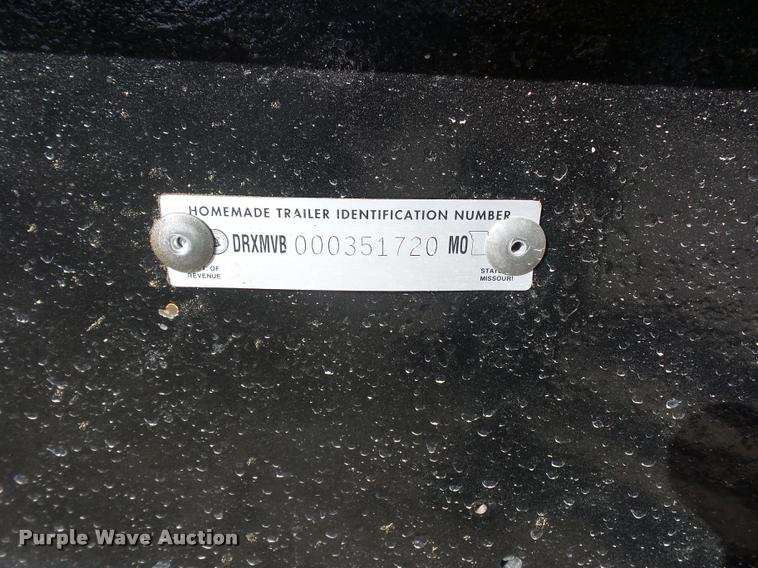 image for item L4589 2017 shop built equipment trailer