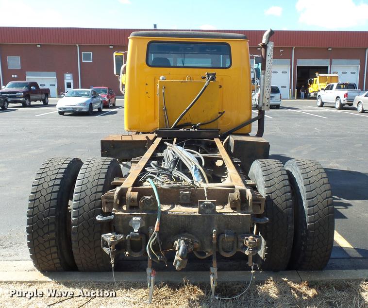 image for item L4645 2001 International 4900 Crew Cab truck cab and chassis