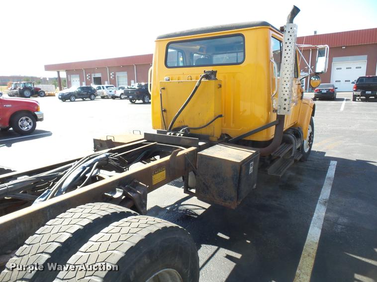 image for item L4645 2001 International 4900 Crew Cab truck cab and chassis