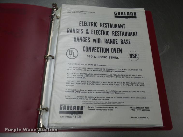 image for item L7244 Garland 680RC stainless steel stove/oven