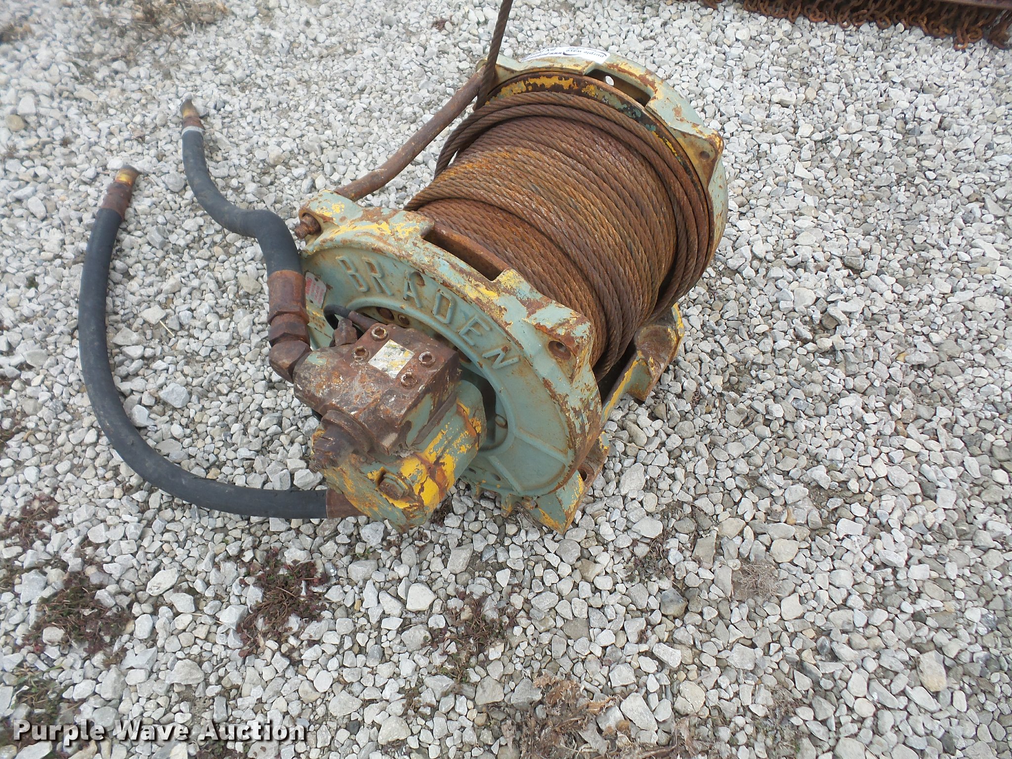 Braden hydraulic cable winch in Effingham, KS Item BN9605 for sale