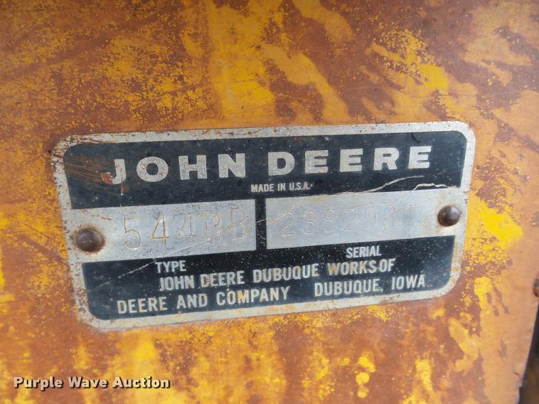 image for item AG9257 1975 John Deere 544B wheel loader