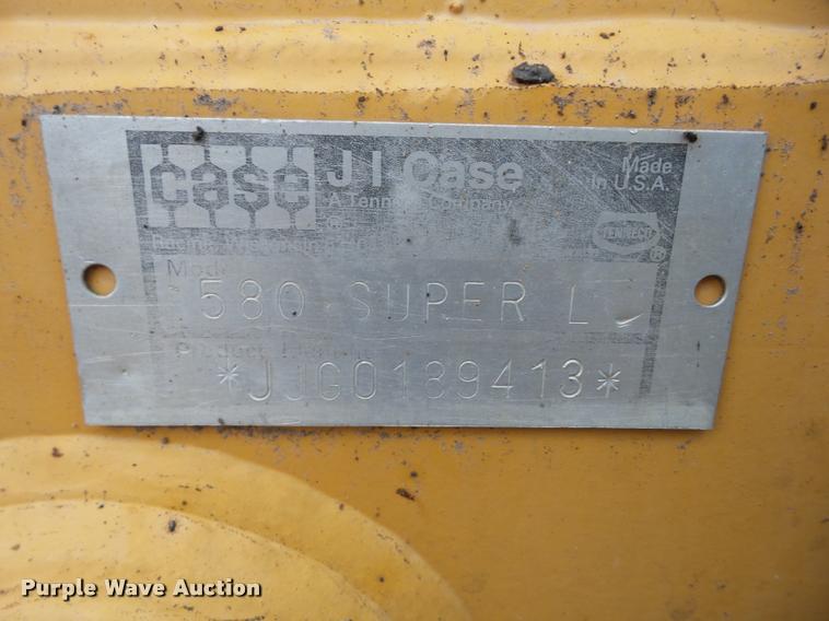 image for item AG9258 1995 Case 580 Super L backhoe