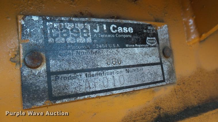 image for item AX9401 Case 660 trencher