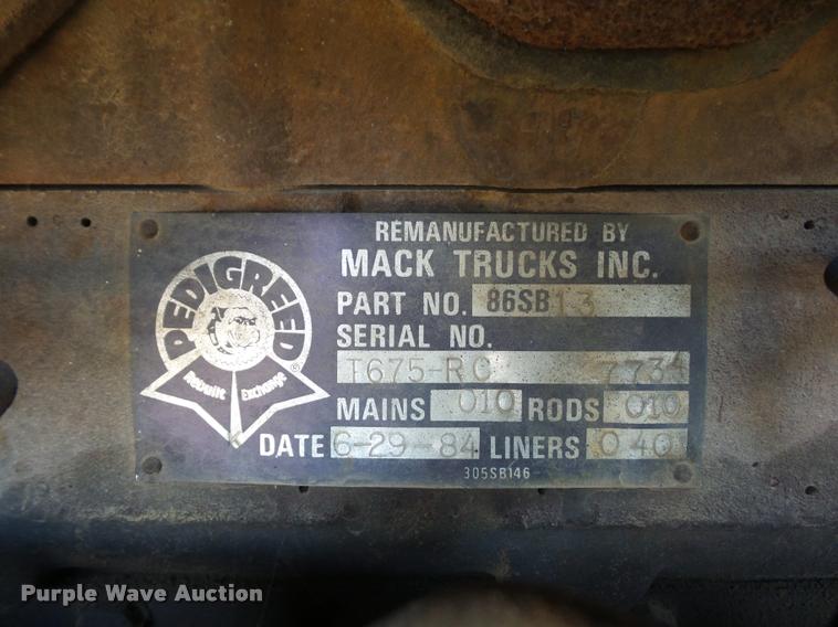 image for item BI9142 1980 Mack water truck