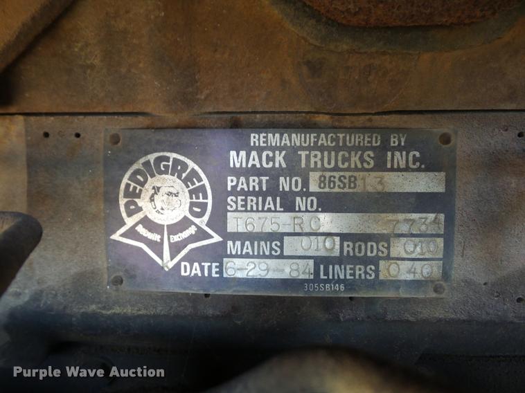 image for item BI9142 1980 Mack water truck