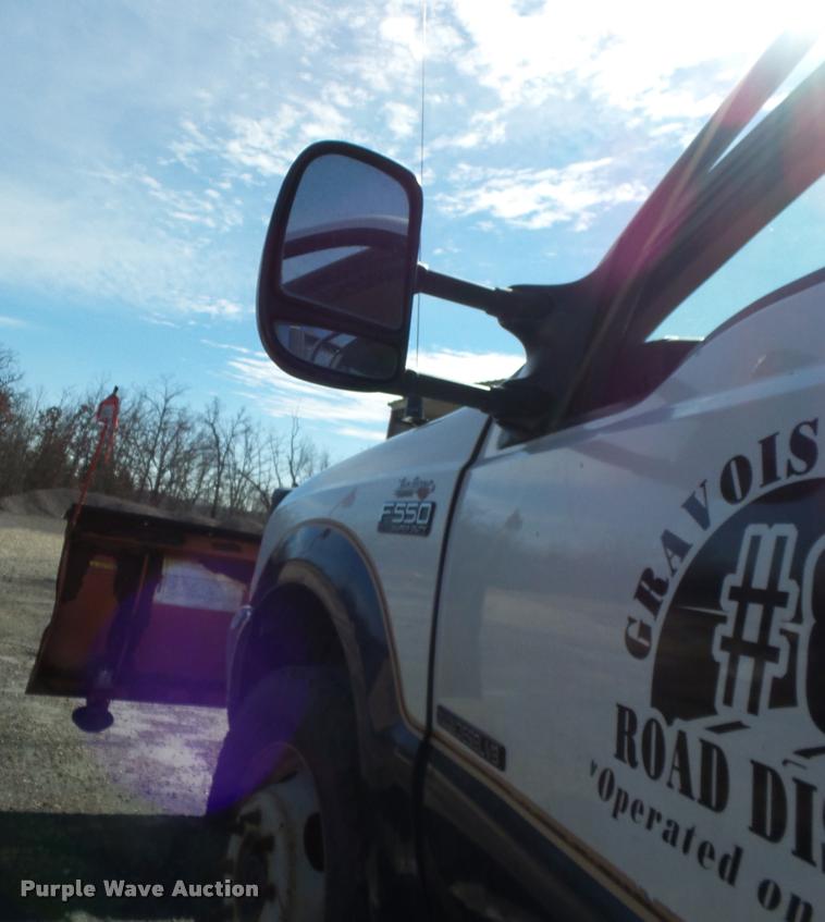 image for item CC9099 2001 Ford F550 Super Duty flat dump bed truck