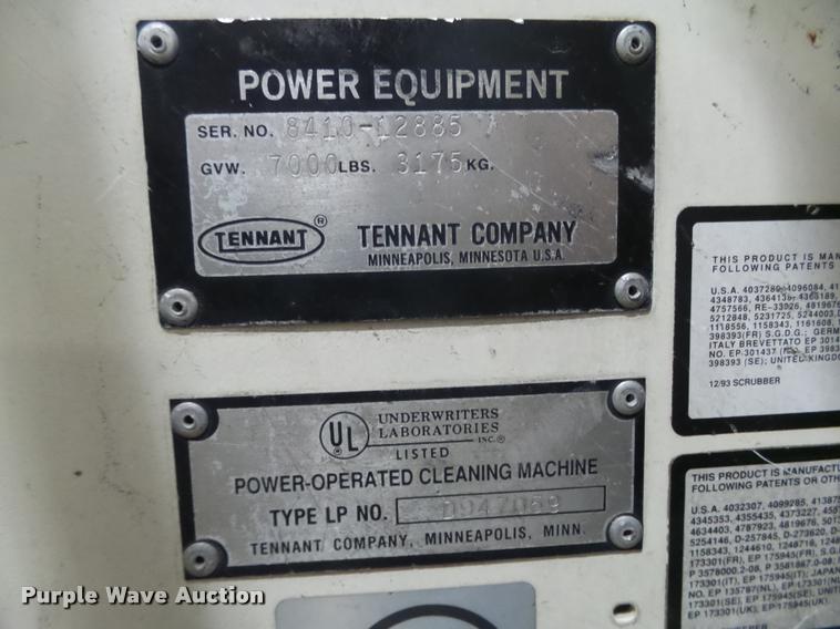 image for item DA0547 Tennant 8410 sweeper scrubber